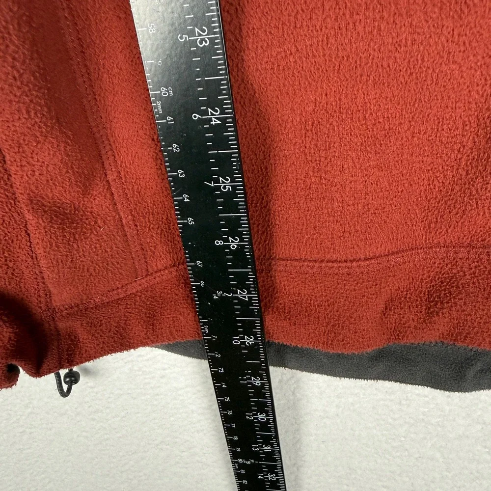 The North Face‎ Mens XL WindWall Fleece Jacket Full Zip Red Mock Neck